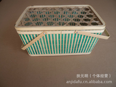 【现货供应 水产品竹篮 手工编制竹篮 水果竹篮】价格,厂家,图片,收纳篮、置物篮,安吉孝丰单元竹制品厂-